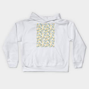 Dandelion floral pattern white ver Kids Hoodie